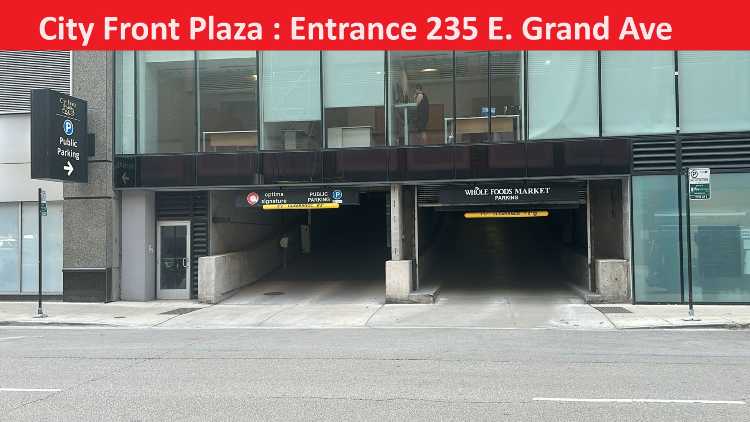235 E Grand Ave entrance